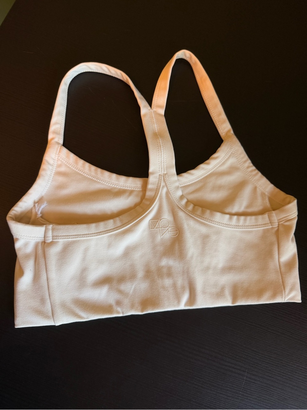 H&M Women’s Cream Racerback Sports Bra - XS